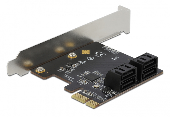DELOCK κάρτα επέκτασης PCI σε 4x SATA 90010