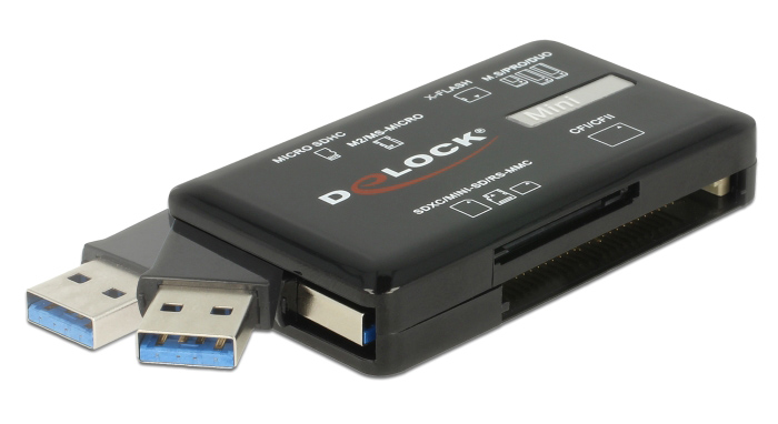 DELOCK USB card reader 91758 για CF/SD/Micro SD/MS/M2/xD