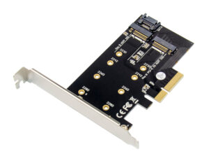 POWERTECH κάρτα επέκτασης 4x PCIe σε M.2 B & M NGFF/NVME ST59