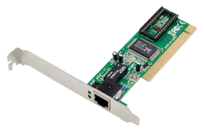 POWERTECH κάρτα επέκτασης PCI σε 1x RJ45 ST701