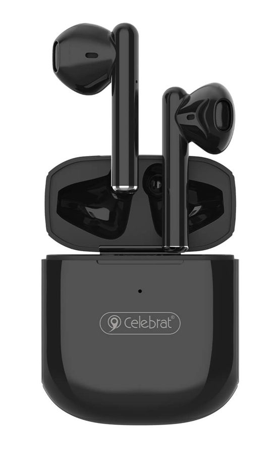 CELEBRAT earphones με θήκη φόρτισης W16