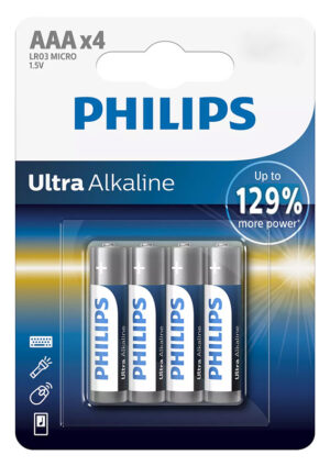 PHILIPS Ultra αλκαλικές μπαταρίες LR03E4B/10